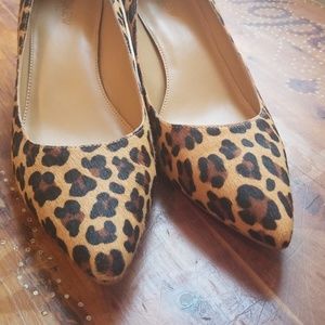 Jcrew Esme Calf Hair Kitten Heels Sz 10